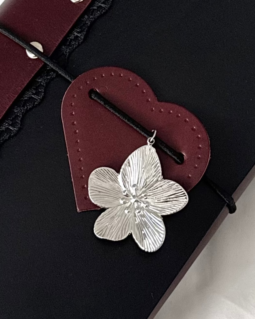 Heart Shape Leather Tag